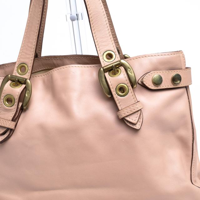 ○J＆Mデヴィッドソン J＆M DAVIDSON 牛革 スムース トートバッグ BIANCA エディターズバッグ 肩掛け ワンショルダーバッグ レディ 中古_4