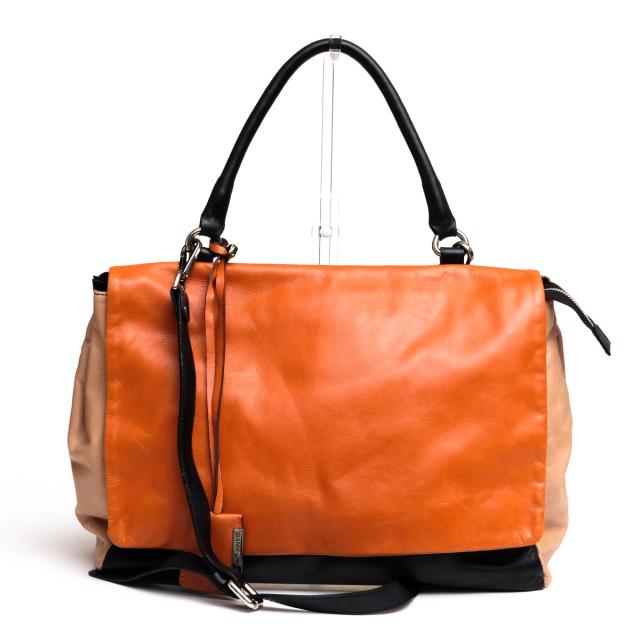 ○ジャンニキャリーニ GIANNI CHIARINI 牛革 ハンドバッグ 3080222SFRMULTY マルチカラー 2WAY ショルダーバッグ レディース 【中  中古