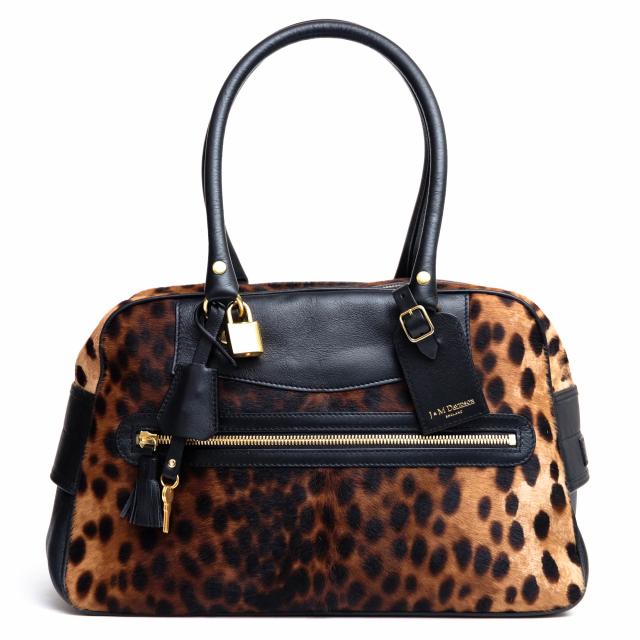 J Mデヴィッドソン J M Davidson ハラコ ハンドバッグ Vivi Cheetah レオパード柄 ミニボストン 肩掛け ワンショルダーバッグ 中古の通販はau Pay マーケット ブランディング