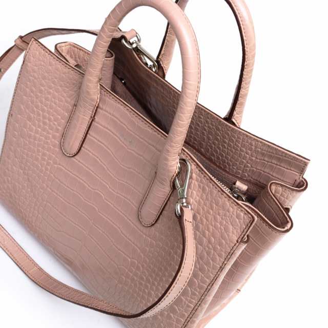 ○マックスマーラ Max Mara ハンドバッグ 2WAY ショルダーストラップ付き クロコ型押し レディース 【中古】 中古｜au PAY マーケット