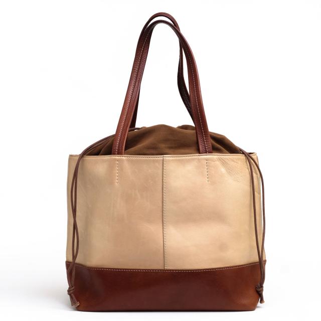 ○ソメスサドル SOMES SADDLE ヌメ革 トートバッグ オルター 2M ALTER 巾着タイプ バイカラー レディース 【中古】 中古|au PAY マーケット