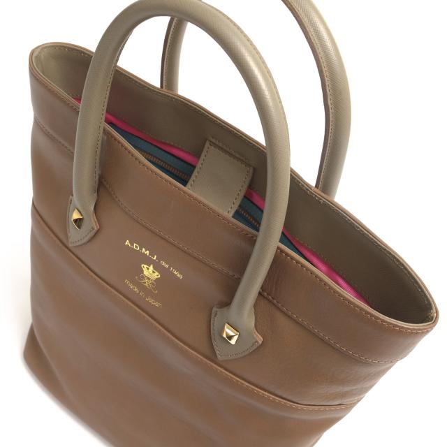 ○エーディーエムジェイ ADMJ ベビーカーフ BABY CALF サフィアーノ Saffiano ハンドバッグ 15SS01010 レディース 【中古】 中古_4