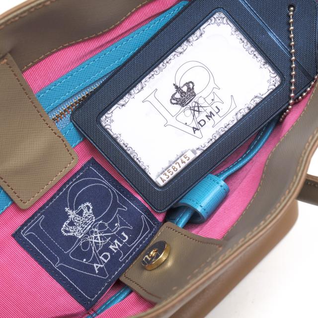 ○エーディーエムジェイ ADMJ ベビーカーフ BABY CALF サフィアーノ Saffiano ハンドバッグ 15SS01010 レディース 【中古】 中古_7