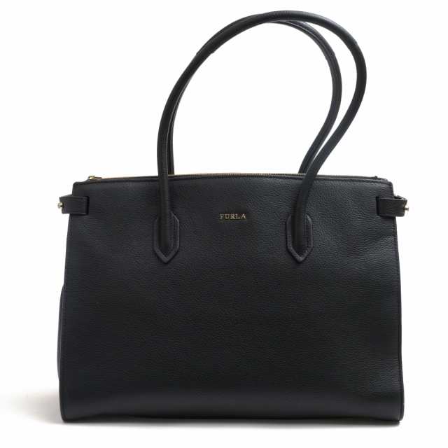 ○フルラ FURLA 牛革 トートバッグ PIN M SATCHEL ピン シボ革 シュリンクレザー レディース 【中古】 中古｜au PAY  マーケット