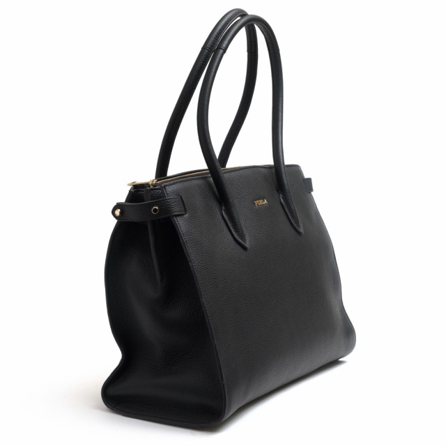 ○フルラ FURLA 牛革 トートバッグ PIN M SATCHEL ピン シボ革 シュリンクレザー レディース 【中古】 中古｜au PAY  マーケット