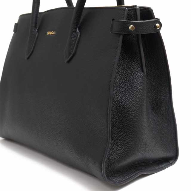 ○フルラ FURLA 牛革 トートバッグ PIN M SATCHEL ピン シボ革