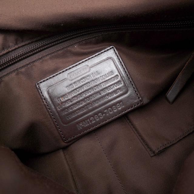 ○コーチ COACH スパイロレザー トートバッグ 70891 トンプソン レザー カラーブロック フォルドオーバー トート バイカラー 2WAY 中古_8