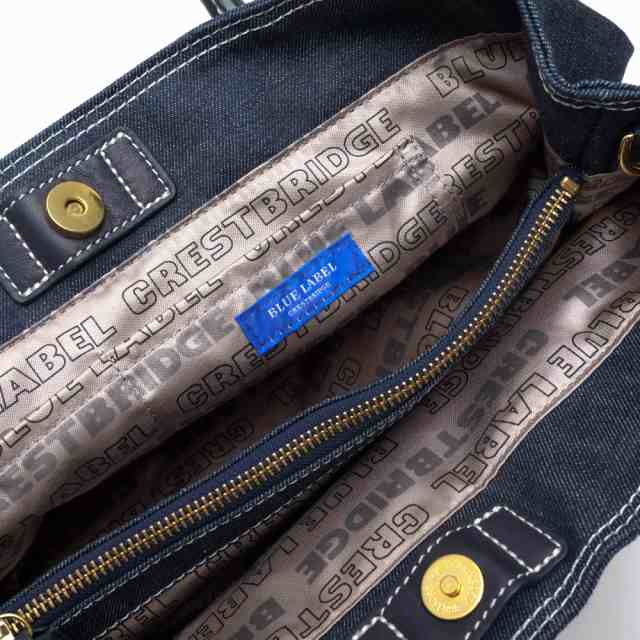 ○ブルーレーベル・クレストブリッジ BLUE LABEL CRESTBRIDGE ハンドバッグ 01570-02 2WAY ショルダーバッグ デニム  レディース 中古｜au PAY マーケット