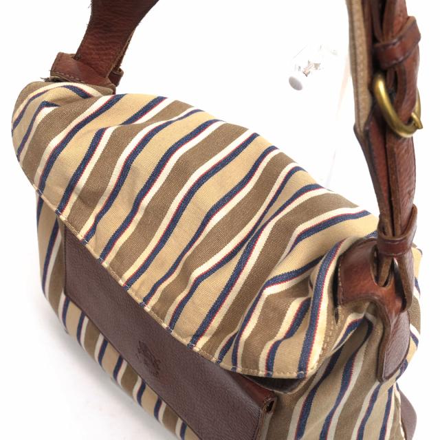 ○イルビゾンテ IL BISONTE 一部 牛革使用 ショルダーバッグ マルチ