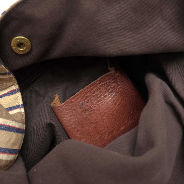 ○イルビゾンテ IL BISONTE 一部 牛革使用 ショルダーバッグ マルチ