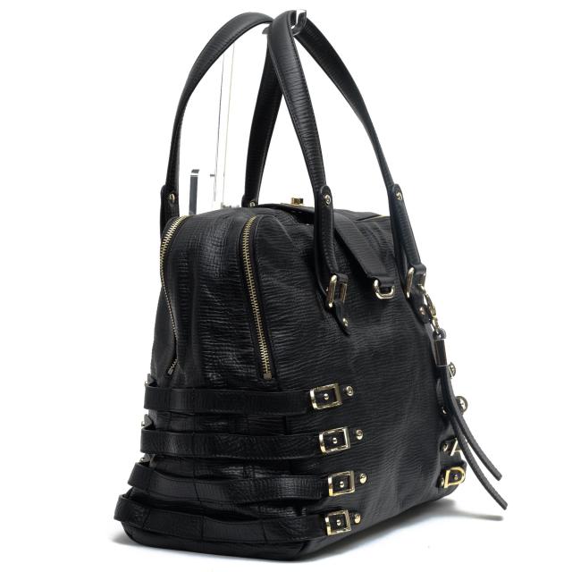 ○ジミーチュウ Jimmy Choo 牛革 ハンドバッグ Blanche Large Satchel