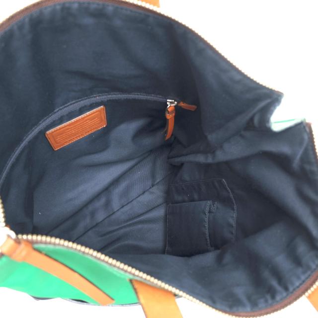 ○コーチ COACH スパイロレザー トートバッグ 70891 Thompson Foldover Tote In Colorblock トンプソン フォルドオーバー トート 中古_7