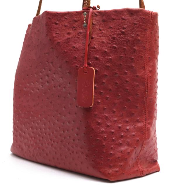 ○フェリージ Felisi オーストリッチ型押し トートバッグ 0026 肩掛け