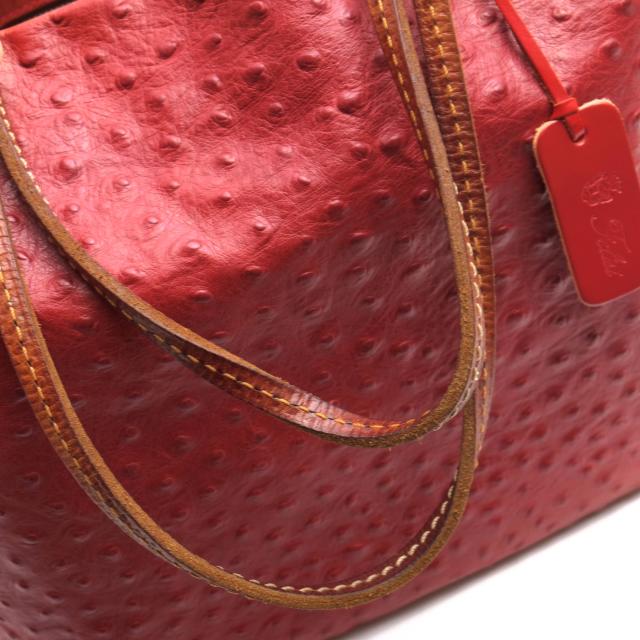 ○フェリージ Felisi オーストリッチ型押し トートバッグ 0026 肩掛け