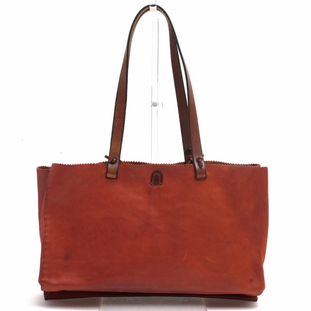 ○アンリークイール Henry Cuir 牛革 ベジタブルタンニン鞣し トートバッグ 肩掛け ワンショルダーバッグ レディース 【中古】 中古|au PAY マーケット