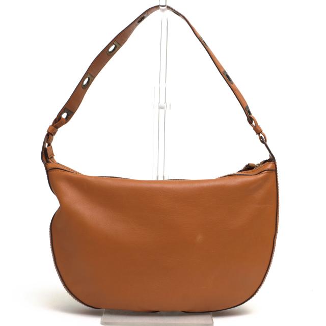 ○フェラガモ Salvatore Ferragamo 牛革 カーフ ハンドバッグ AU-21/3840 ガンチーニ 肩掛け ワンショルダーバッグ レディース 【  中古