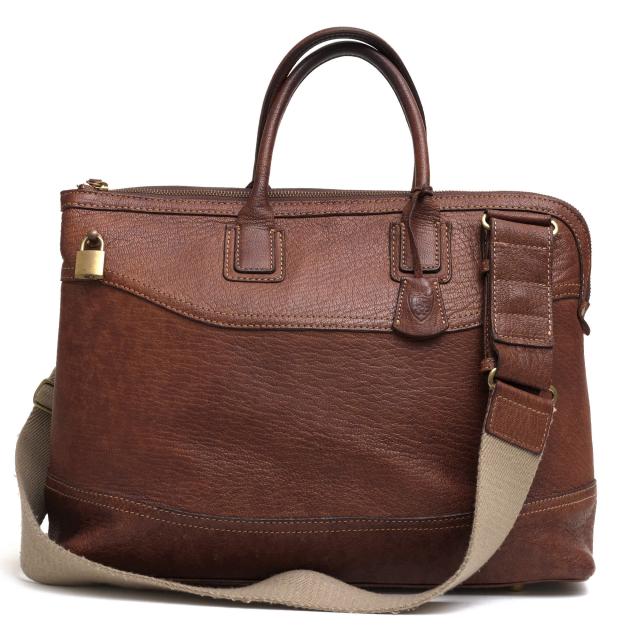 ○トフアンドロードストーン トフ&ロードストーン TOFF&LOADSTONE ビジネスバッグ Key Bag 2WAY ショルダーバッグ シボ革 シュ 中古の通販は