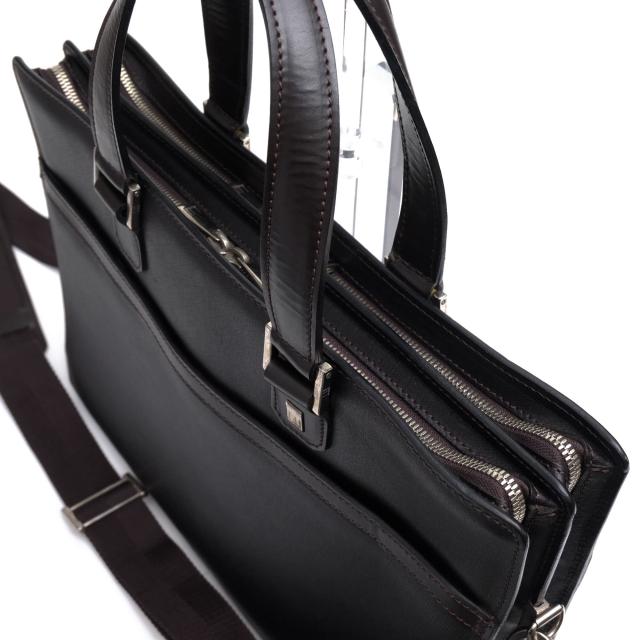 ○ダンヒル Dunhill グレインカウハイドレザー 牛革 ビジネスバッグ SIDECAR サイドカー 2WAY ショルダーバッグ メンズ 【中古】 中古