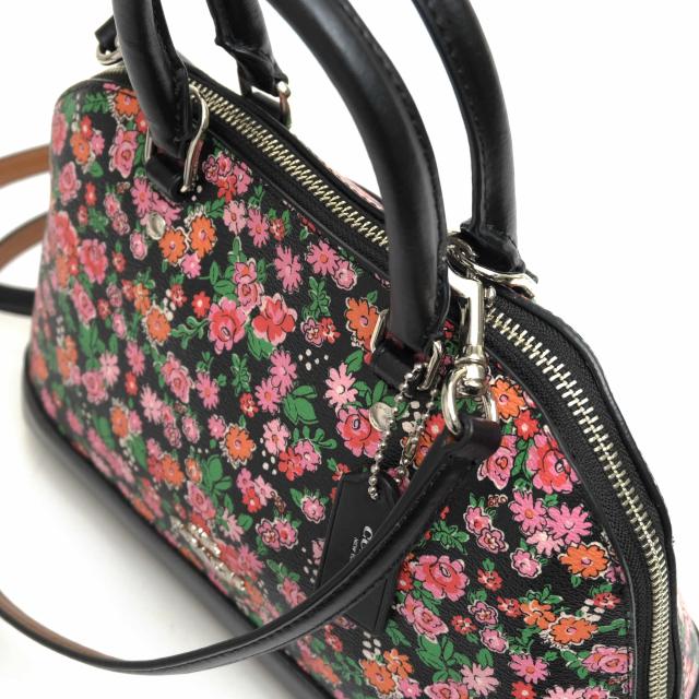 COACH フラワープリント ハンドバッグ F57621 ○コーチ COACH ハンドバッグ F57621 Mini Sierra Satchel In
