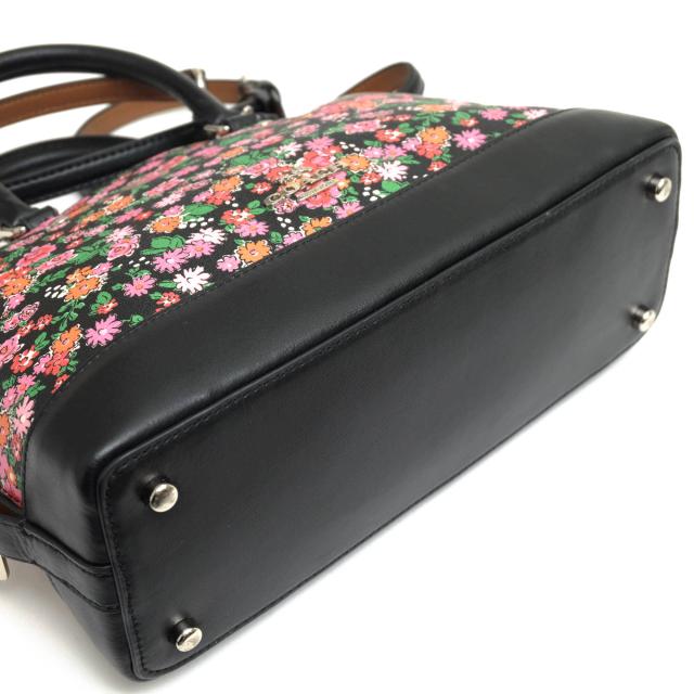 COACH フラワープリント ハンドバッグ F57621 ○コーチ COACH ハンドバッグ F57621 Mini Sierra Satchel In