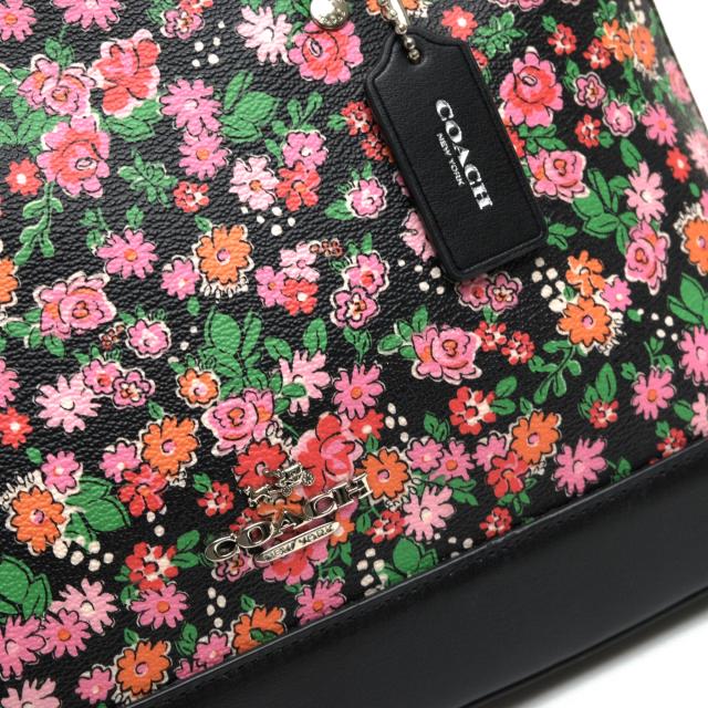 COACH フラワープリント ハンドバッグ F57621 ○コーチ COACH ハンドバッグ F57621 Mini Sierra Satchel In