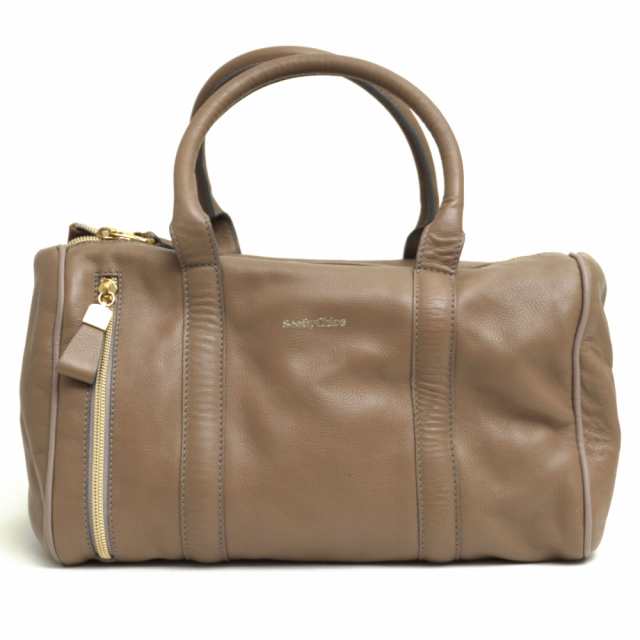 ○シー・バイ・クロエ SEE BY CHLOE 牛革 ハンドバッグ 03-13-88-65 Harriet Small Leather Satchel Bag ハリエット ミニボストン 中古