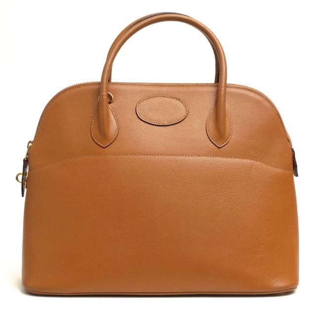 ○ハイクラス HENRY HIGH CLASS 牛革 カーフ ハンドバッグ ラウンド型 