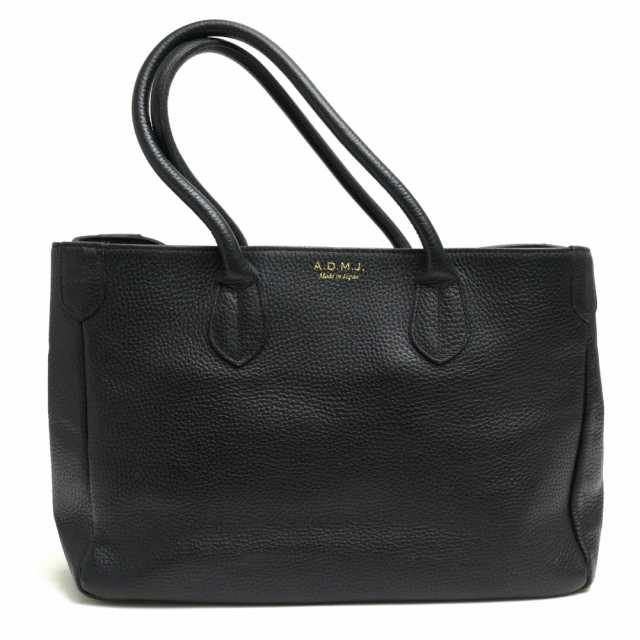 ○エーディーエムジェイ ADMJ ハイドシュリンク 牛革 トートバッグ ACS01158 SHRINKLEATHER BASIC TOTEBAG 32cm シボ革 シュリンク 中古