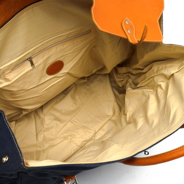 ○ボッジ ミラノ Boggi Milano 牛革 ボストンバッグ ウォッシュ加工 メンズ 【中古】 中古_7