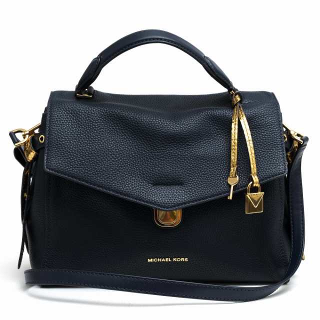 ○マイケルコース Michael Kors 牛革 ハンドバッグ サッチェルバッグ 2WAY ショルダーバッグ シボ革 シュリンクレザー レディース  中古の通販はau PAY マーケット - ブランディング | au PAY マーケット－通販サイト