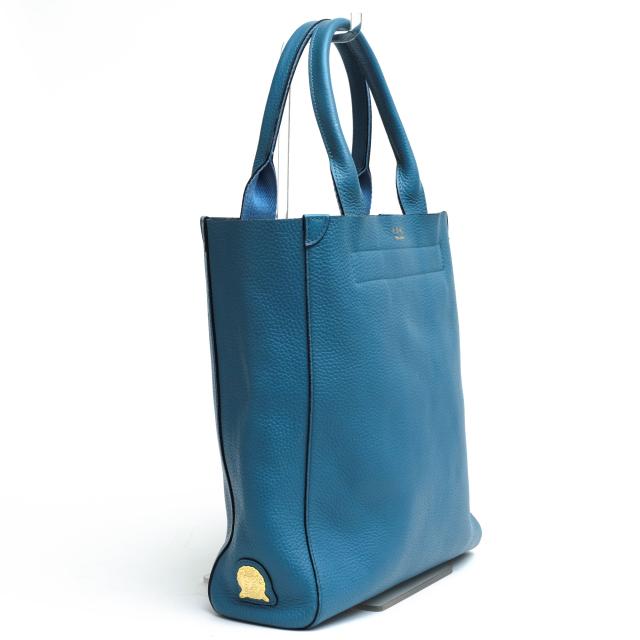 ○エーディーエムジェイ ADMJ 牛革 トートバッグ 12WS01036 SEAN TOTE ショーントート シボ革 シュリンクレザー レディース 【中古 中古_2