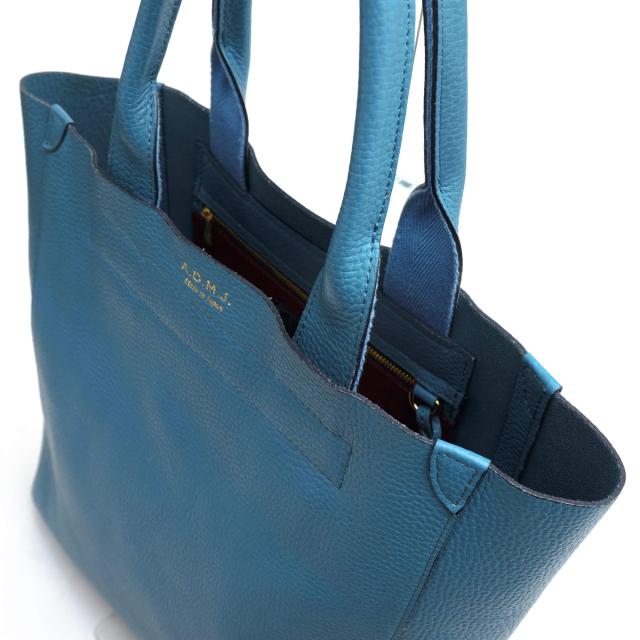 ○エーディーエムジェイ ADMJ 牛革 トートバッグ 12WS01036 SEAN TOTE ショーントート シボ革 シュリンクレザー レディース 【中古 中古_4