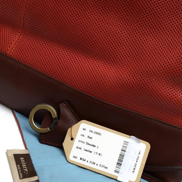 ○アニアリ aniary アイディアルパンチングレザー 牛革 ショルダー