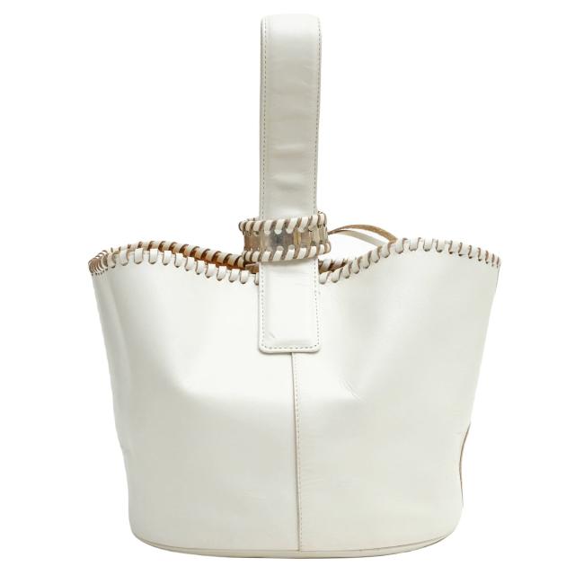 ○メアリ オル ターナ MARY AL TERNA 牛革 カーフ ハンドバッグ PEER バスケットバッグ レディース 【中古】 中古