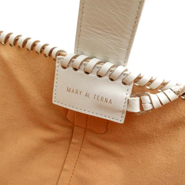 ○メアリ オル ターナ MARY AL TERNA 牛革 カーフ ハンドバッグ PEER