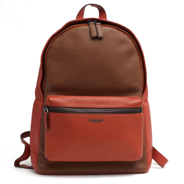 ○マイケルコース Michael Kors ペブルドレザー 牛革 リュック Bryant Pebble Backpack ブライアント シボ革 シュリンクレザー メ  中古