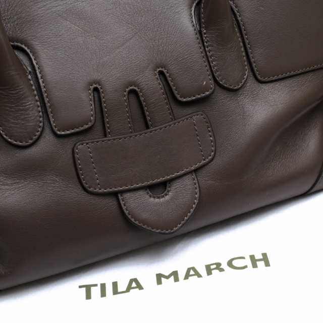 ○ティラマーチ TILA MARCH 牛革 ハンドバッグ ZELIG CABAS M LEATHER 2WAY ショルダーバッグ レディース 【中古】  中古の通販はau PAY マーケット - ブランディング | au PAY マーケット－通販サイト