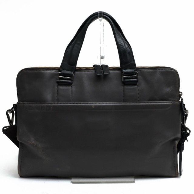 ○トゥミ TUMI ペブルレザー 牛革 ビジネスバッグ 63000GRY HARRISON SENECA SLIM BRIEF ハリソン セネカ  2WAY ショルダーバッグ 中古の通販はau PAY マーケット - ブランディング | au PAY マーケット－通販サイト