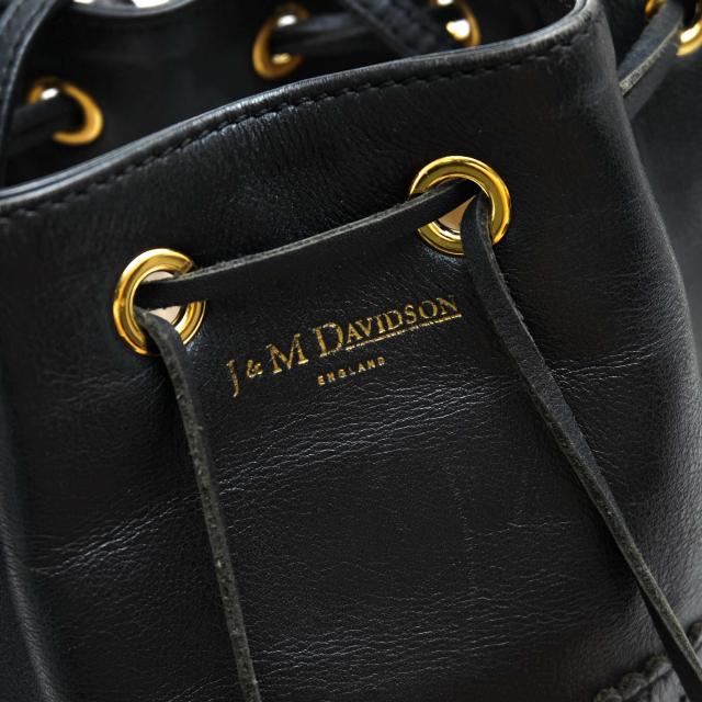 ○J＆Mデヴィッドソン J＆M DAVIDSON 牛革 ハンドバッグ カーニバル CARNIVAL M 巾着型 フリンジ 定番 2WAY ショルダーバッグ レデ 中古_6