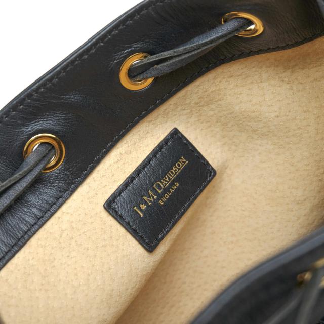 ○J＆Mデヴィッドソン J＆M DAVIDSON 牛革 ハンドバッグ カーニバル CARNIVAL M 巾着型 フリンジ 定番 2WAY ショルダーバッグ レデ 中古_8