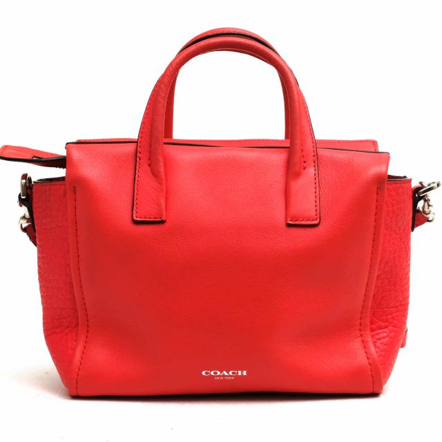 ○コーチ COACH ペブルドレザ— 牛革 ハンドバッグ F27923 ブリーカー  