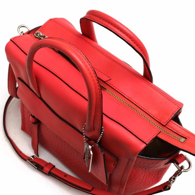 ○コーチ COACH ペブルドレザ— 牛革 ハンドバッグ F27923 ブリーカー  