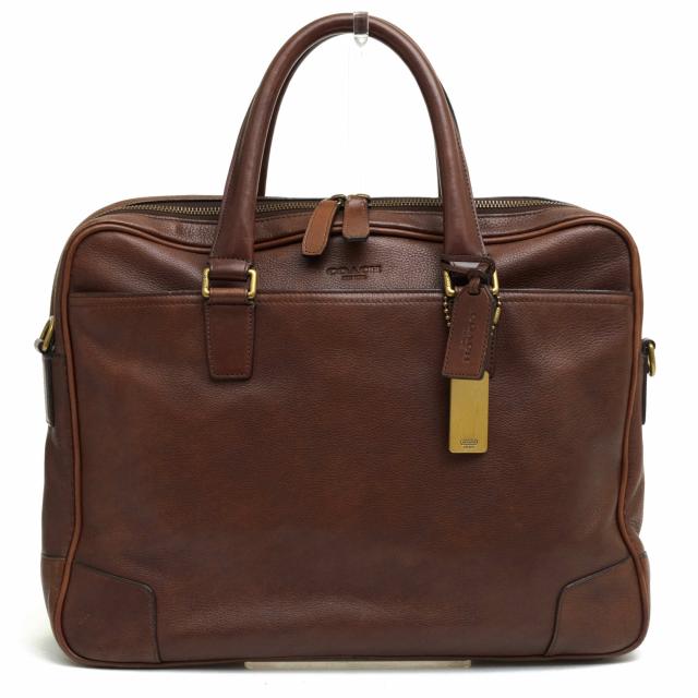 ○コーチ COACH イタリア産 チェルボレザー ビジネスバッグ 70478 Crosby Leather Commuter クロスビー レザー コミューター X シ 中古