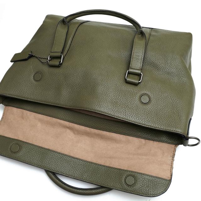○コーチ COACH 牛革 ビジネスバッグ 71782 Metropolitan Messenger In Pebble Leather ペブルド レザー メトロポリタン メッセン 中古 ビジネスバッグ