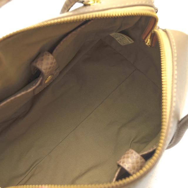 ○ポティオール PotioR パイソン 牛革 ハンドバッグ SERGE SMALL  