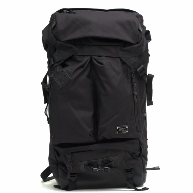 ○アッソブ AS2OV エクスクルーシブ バリスティックナイロン 牛革 リュック 061307 EXCLUSIVE BALLISTIC NYLON 2POCKET BACKPACK 中古