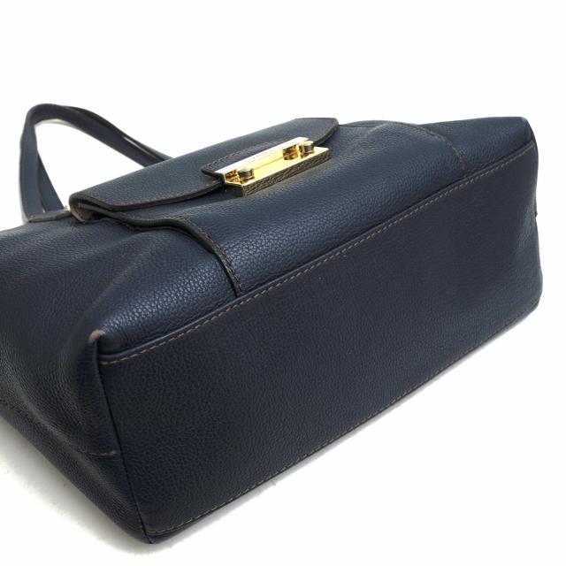 FURLA フルラ レザー トートバッグ シボ革
