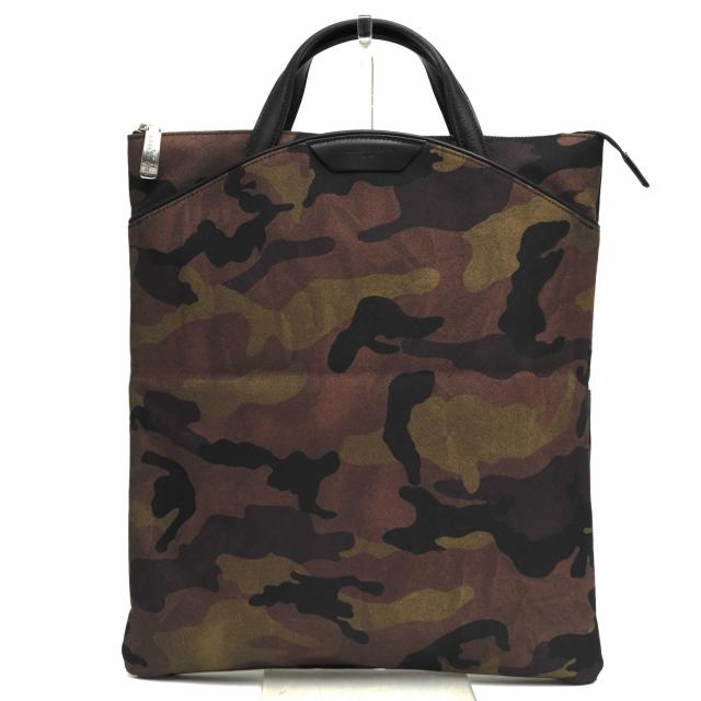 ○ペッレモルビダ PELLE MORBIDA リモンタ社 ナイロンジャガード トートバッグ PMO-ON003 ONDA オンダ 折り畳みクラッチバッグ 迷  中古