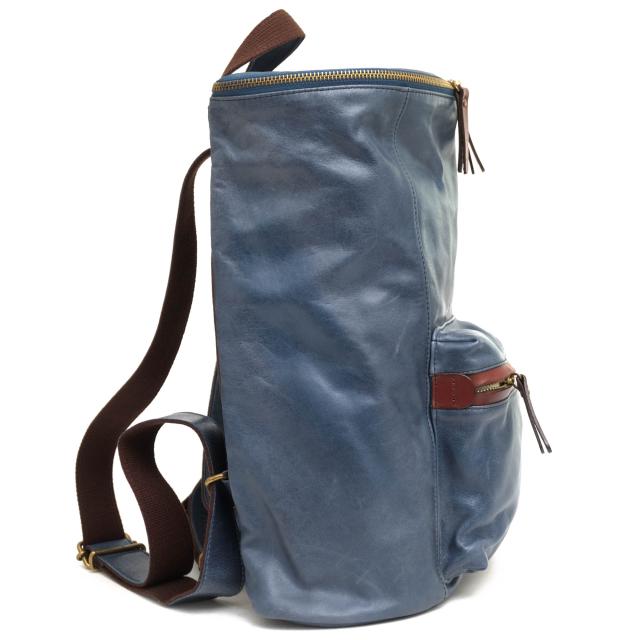 ○アレンヌ HALEINE 牛革 リュック 07000144r ドラム型 ヴィンテージ  