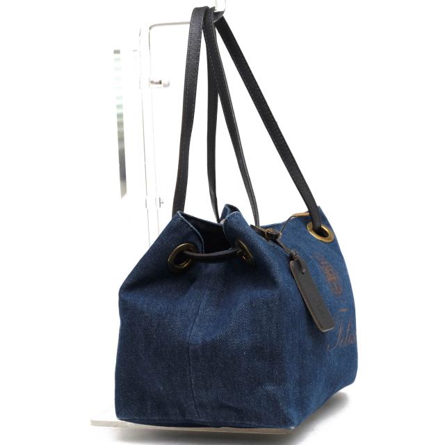 ○フェリージ Felisi 牛革 ハンドバッグ 17/20/1/DW+DS+A006 ミニバッグ デニム リバーシブル レディース 【中古】 中古